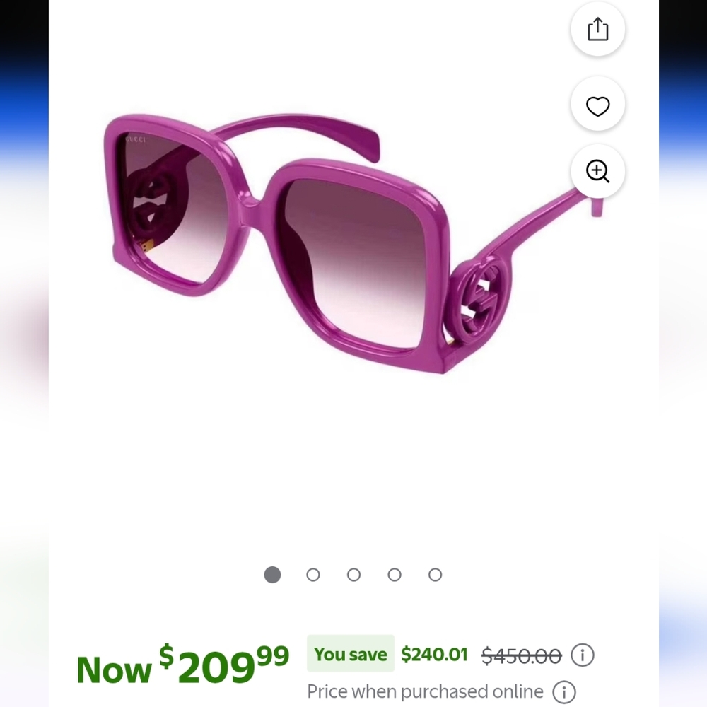 Gucci Purple Sunglasses for Women
